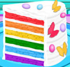 Regenbogen-Geburtstags-Kuchen
