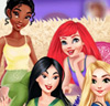 Disney Prinzessinnen in einer Gruppe