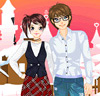 Paar Dress-up